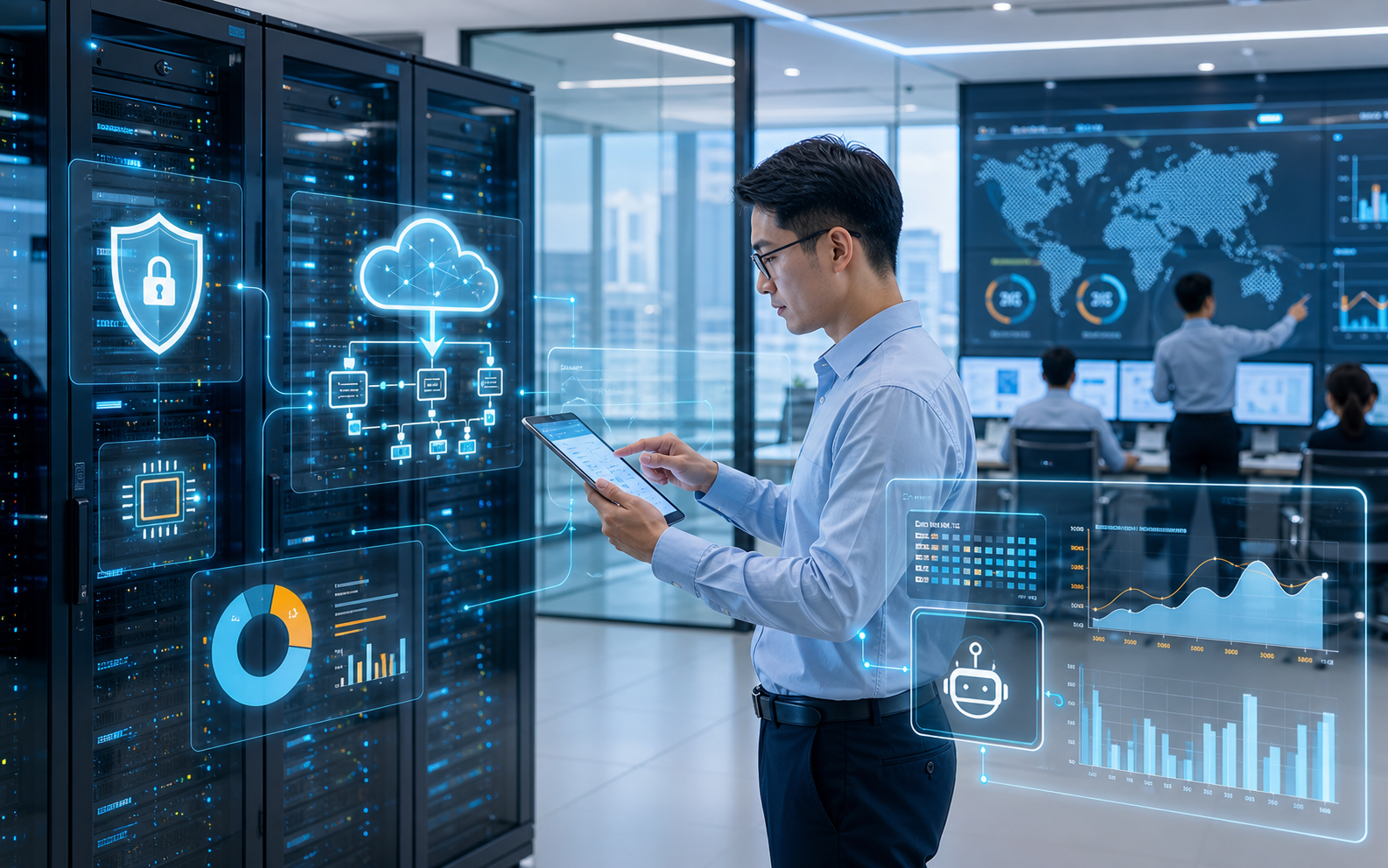 Secure cloud infrastructure and analytics dashboard